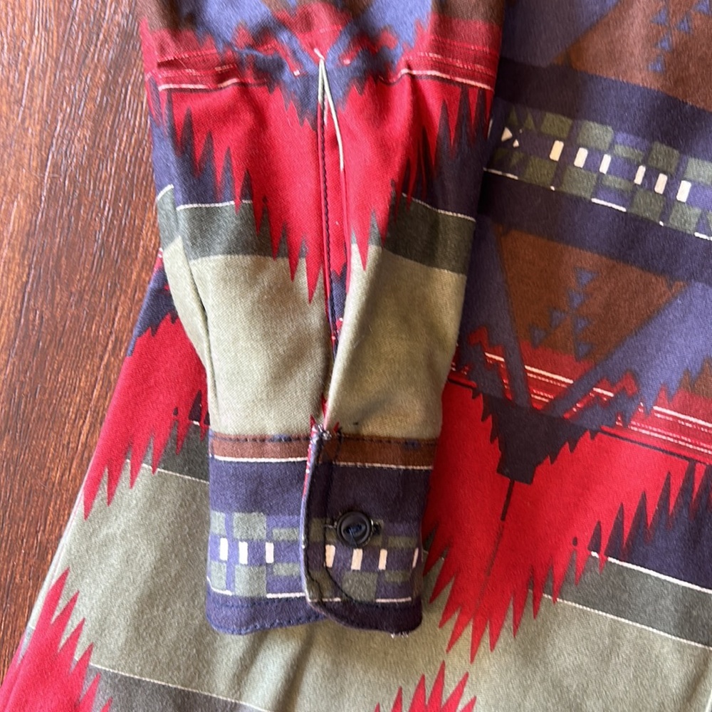 Aztec print button up - Picture 3 of 7